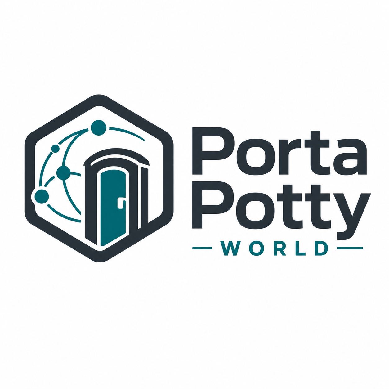Porta Potty World portable restroom brand logo