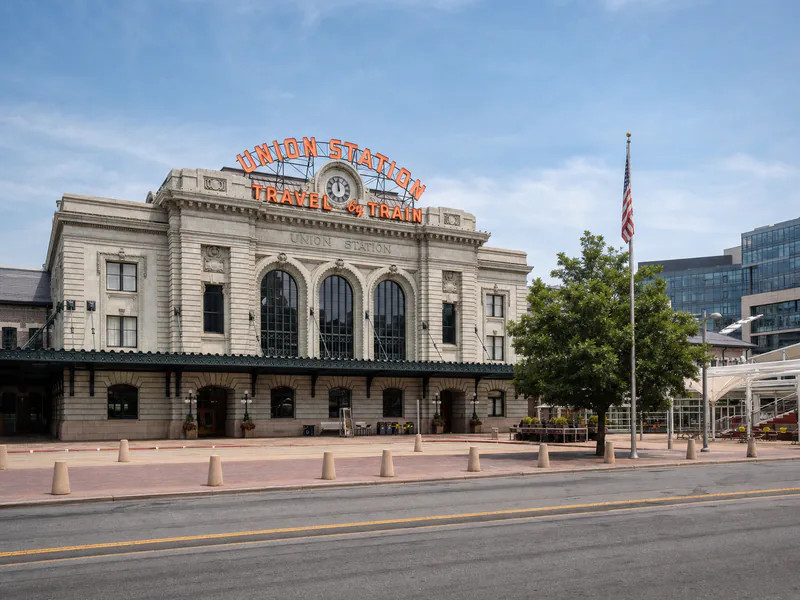 Historic facade of Denver Union Station