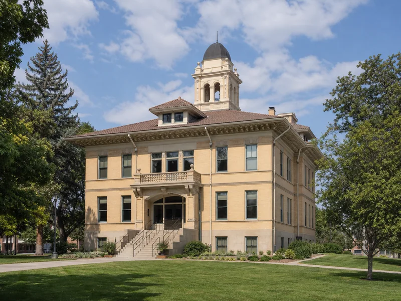 Restored historic Arapahoe County Courthouse in downtown Littleton