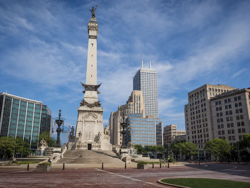 Soldiers and Sailors Monument at Monument Circle in Indianapolis