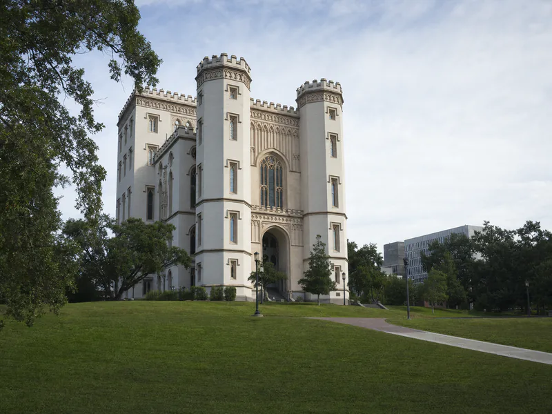 Gothic Revival Old Louisiana State Capitol in Baton Rouge