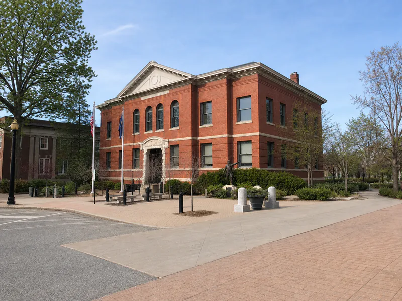 Manchester City Hall and historic Elm Street frontage