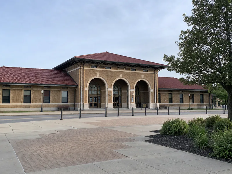 Monumental entrance of Utica Union Station