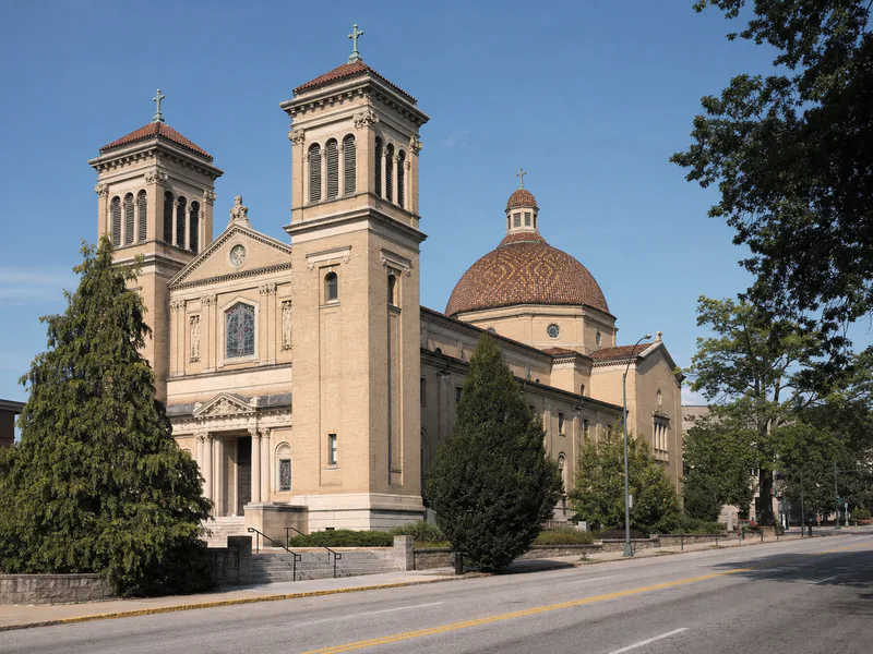 Basilica of Saint Lawrence and its tiled dome in Asheville