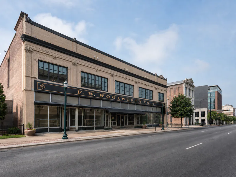 Historic Woolworth building housing the International Civil Rights Center in Greensboro