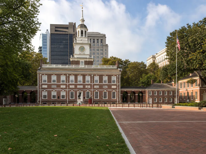 Independence Hall viewed from Independence Square in Philadelphia