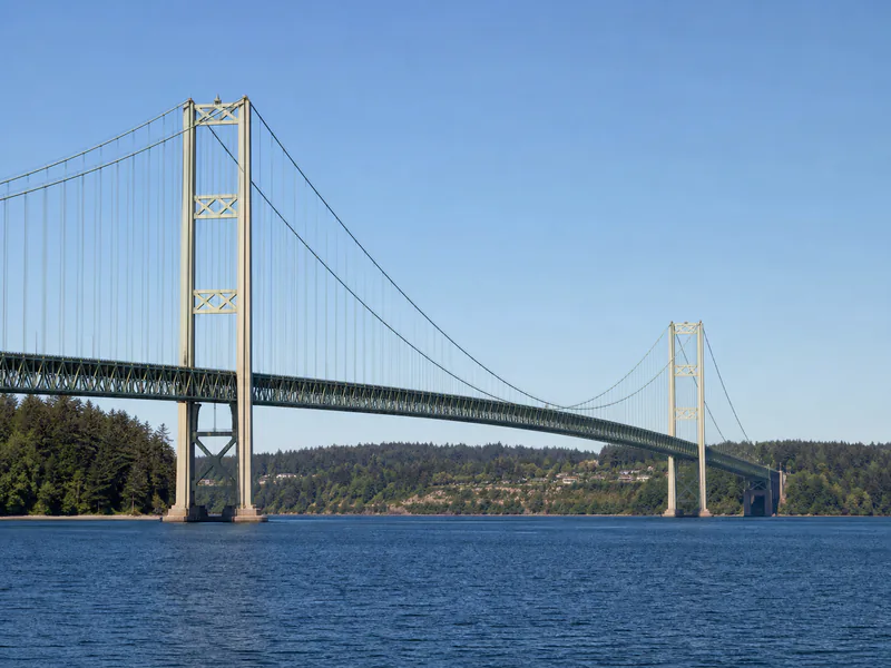 Tacoma Narrows Bridge over Puget Sound